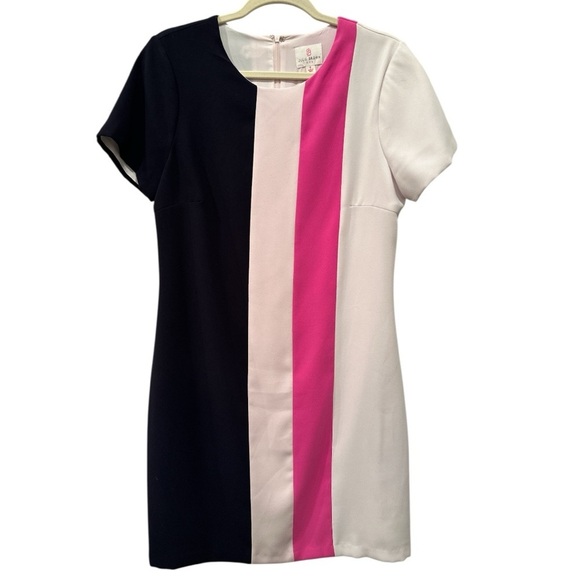 JB by Julie Brown Dresses & Skirts - JB Julie Brown Navy Pink White Mini Dress Lined Career Office Professional Sz 8